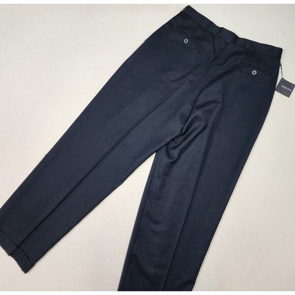 Slates Men's Wool Blend Dress Pants Original Fit Black Sz 33/32 NEW WITH TAGS!!! - Picture 2 of 4